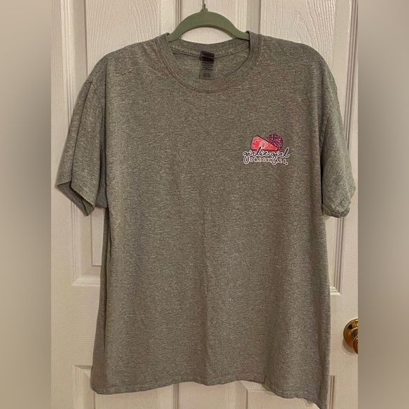 Girlie Girl Originals Grey Puppy Cheer T-Shirt - Picture 2 of 7
